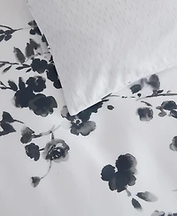 Vera Wang Noir Bouquet Cotton 3-Pc. Comforter Set