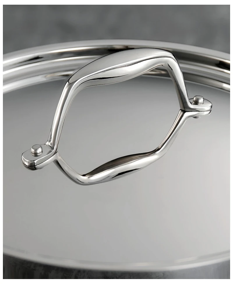 Tramontina Signature 3-Quart Tri-Ply Clad Stainless Steel Braiser with Lid