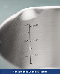 Tramontina Tempo Tri-Ply Base Stainless Steel 4-Quart Sauce Pan with Glass Lid