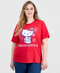 Grayson Threads, The Label Trendy Plus Hello Kitty Graphic Print T-Shirt