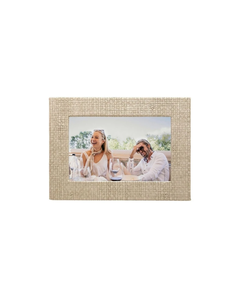 Mariposa Coconut Grove Faux Grasscloth Frame, 4" x 6"