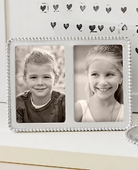 Mariposa Beaded Double Frame, 4" x 6"