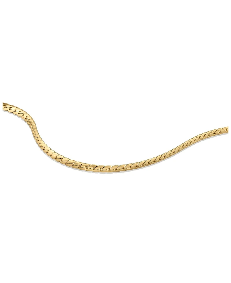 Vincero Women's Serpentine Chain Bracelet in 14k Gold-Plated Stainless Steel