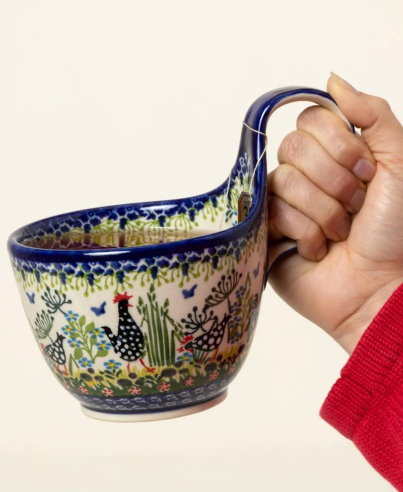 Uncommon Goods Cozy Polish Handmade Stoneware Soup Mug