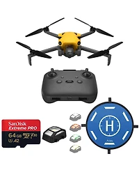 Skyrover X1 4K Drone with Remote Controller, Bundle with 64GB Uhs-i U3 microSDXC Memory Card, 15.7" Landing Pad and Strobe Anti-Collision