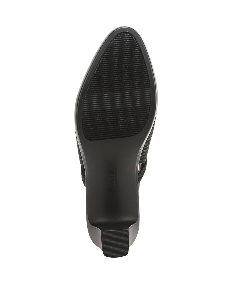 LifeStride Women's Evoke Block Heel Slingback Pumps