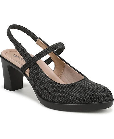 LifeStride Women's Evoke Block Heel Slingback Pumps