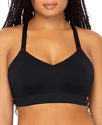 Curvy Couture Women's Smooth Seamless Comfort Wireless Bra