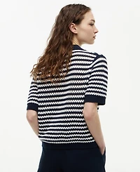 Tommy Hilfiger Women's Crochet Short-Sleeve Cardigan