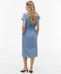 Tommy Hilfiger Women's Star Printed A-Line Dress