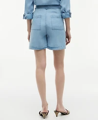 Tommy Hilfiger Women's Chambray Straight Shorts