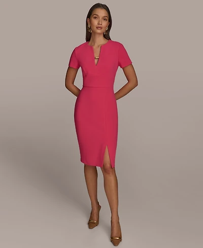 Donna Karan New York Women's V-Neck Sheath Dress
