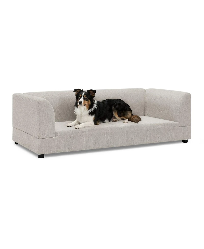 6thdruple Oversized Dog Sofa with Backrest and Armrests for Medium and Large Dogs