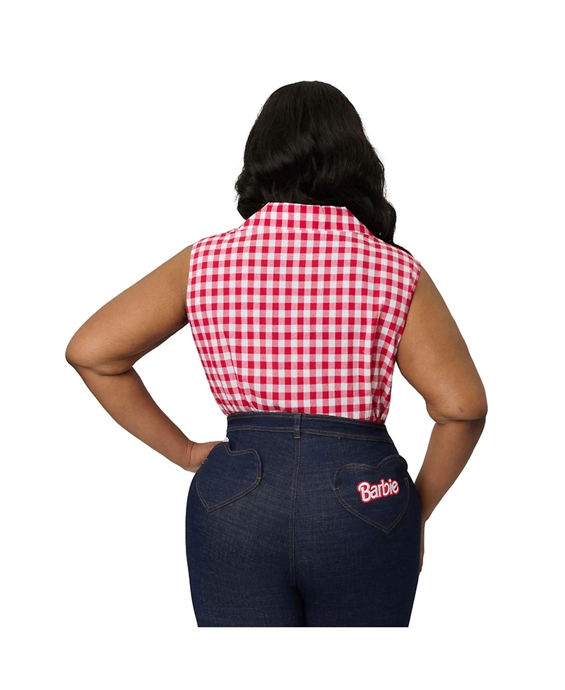 Unique Vintage Plus Size 1950s Commuter Set Collar Blouse