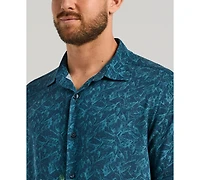 Cubavera Men's Tropical Horizon Print Shirt