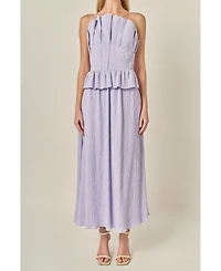 English Factory Women's Ruffled Tube Top Dress