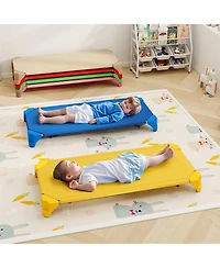 Sugift Portable Stackable Daycare Cots Sleeping Beds Set for Kids