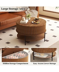 Rainsken 31.5" Farmhouse Lift Top Coffee Table