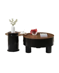 Rainsken Round Nesting Coffee Table Set of 2