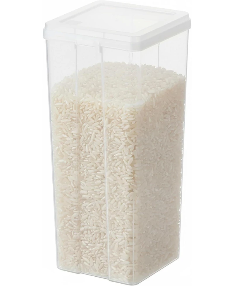 Iris 3.9 Qt Food Storage Containers with Flip-Top Lid, Stackable Pantry and Kitchen Containers, 4 Pack