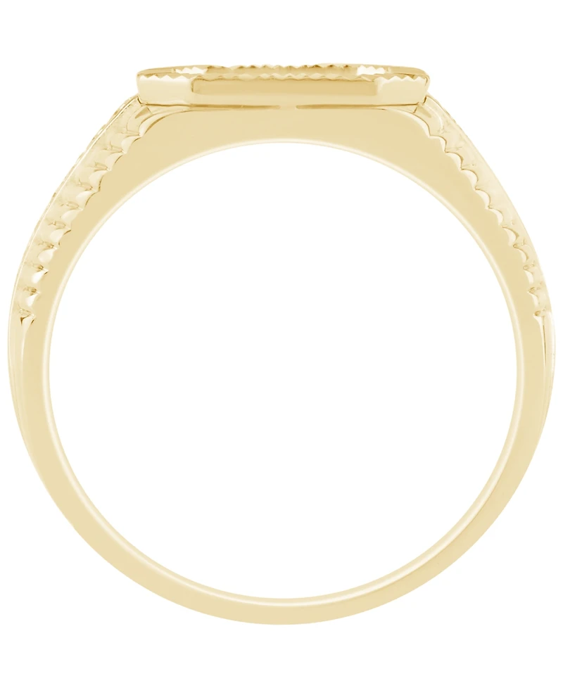 Macy's Men's Diamond (3/4 ct. t.w.) Ring Gold Vermeil over Sterling Silver
