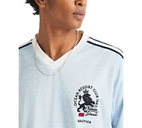 Nautica Men's Shadow Printed Birdseye V-Neck T-Shirt