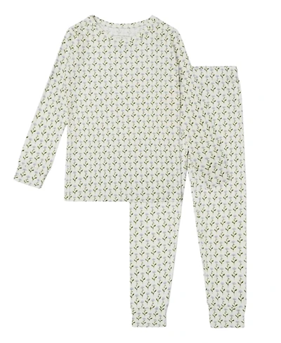 Motette Toddler Girls Lavender Lane Bamboo Pajama Set