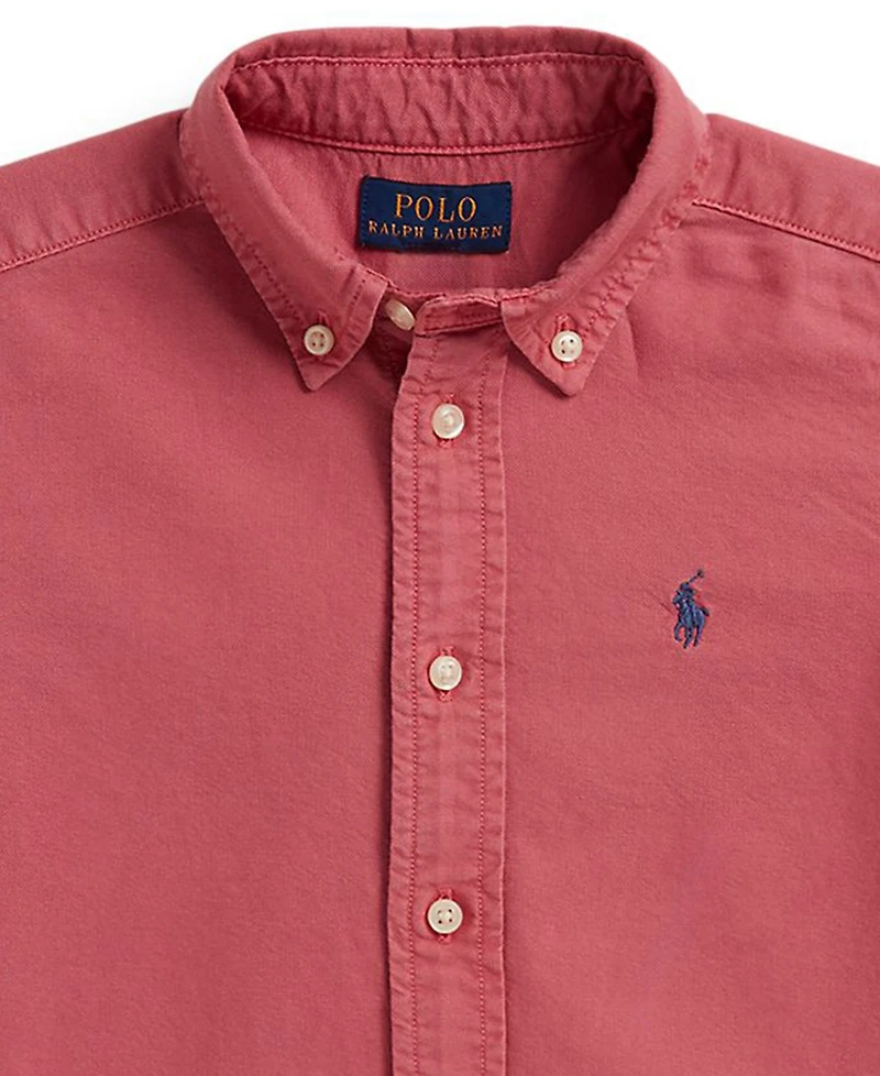 Polo Ralph Lauren Boys' 2-7 Garment-Dyed Oxford Shirt