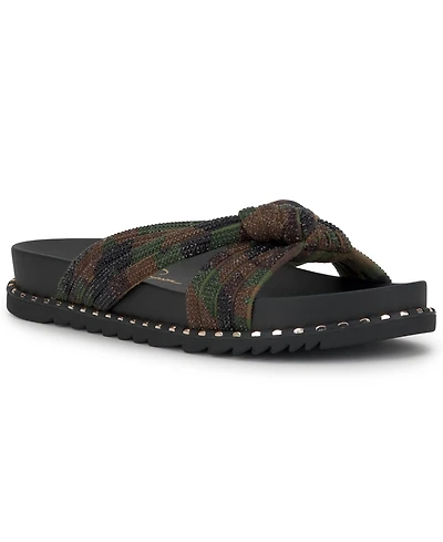 Jessica Simpson Women's Cilleva Knotted Footbed Flat Sandals