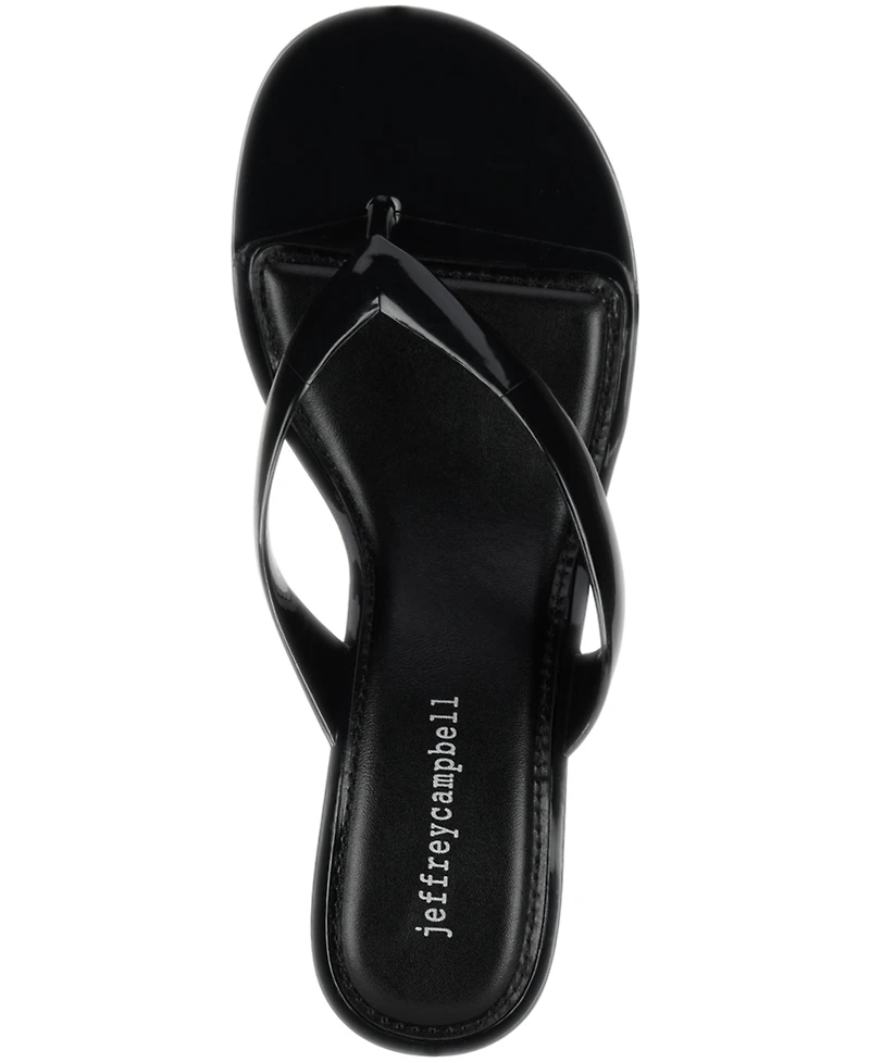Jeffrey Campbell Women's Gigabyte Jelly Thong Wedge Sandals