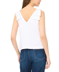 CeCe Women's V-Neck Bow-Strap Tank Top