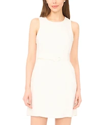 CeCe Women's Crewneck Belted Mini Dress