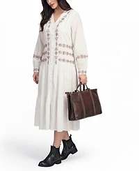 Old Trend Freesia Large Top Handle Tote Bag