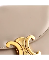 Pre-Owned Celine Triomphe Besace Clea Flap Bag Leather