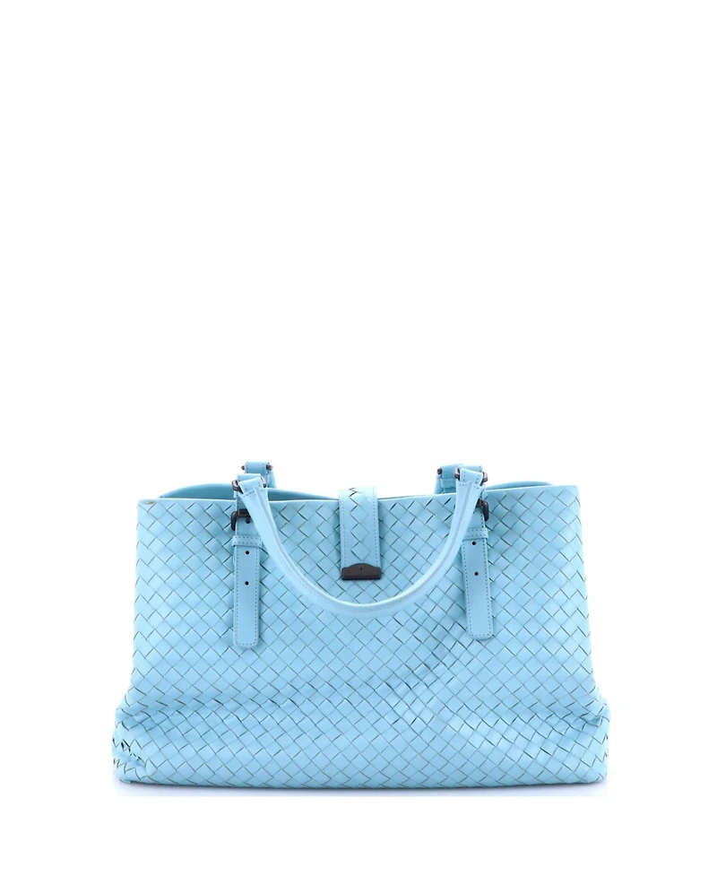 Pre-Owned Bottega Veneta Medium Roma Bag Intrecciato Nappa