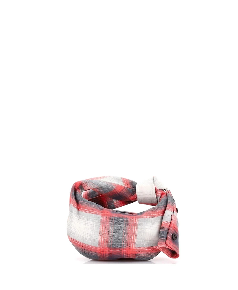 Pre-Owned Bottega Veneta Mini Bv Jodie Hobo Shirt Effect Printed Leather