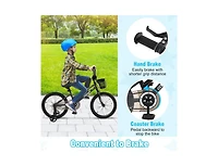 16 Inch Kids Bike with Basket and Training Wheels for Children Aged 4-7 Years Old