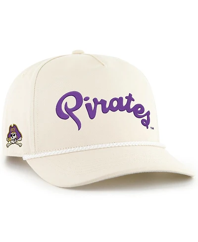 '47 Brand Men's Natural Ecu Pirates Powder Purple Hitch Adjustable Hat