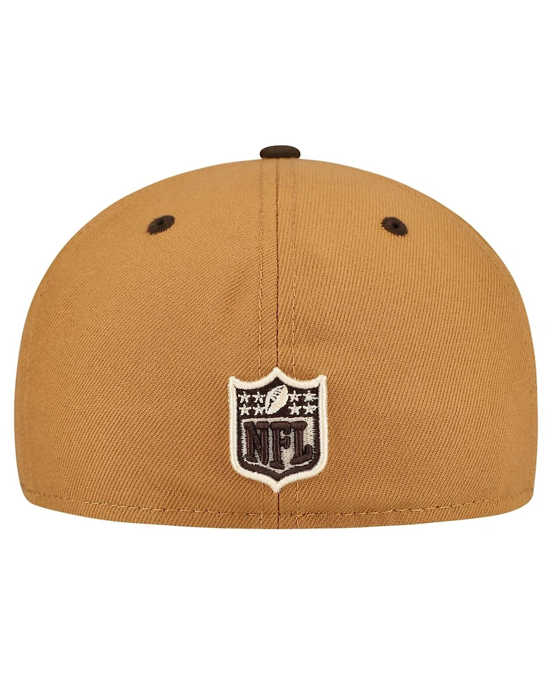 New Era Men's Light Brown/Dark Brown Dallas Cowboys Two-Tone Walnut 59FIFTY Fitted Hat