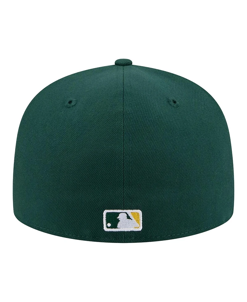 New Era Men's Green Athletics City Patch 59FIFTY Fitted Hat