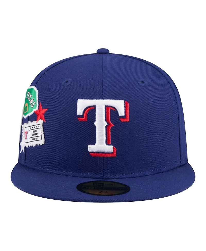 New Era Men's Royal Texas Rangers City Patch 59FIFTY Fitted Hat