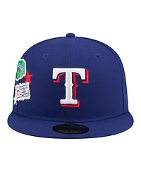 New Era Men's Royal Texas Rangers City Patch 59FIFTY Fitted Hat