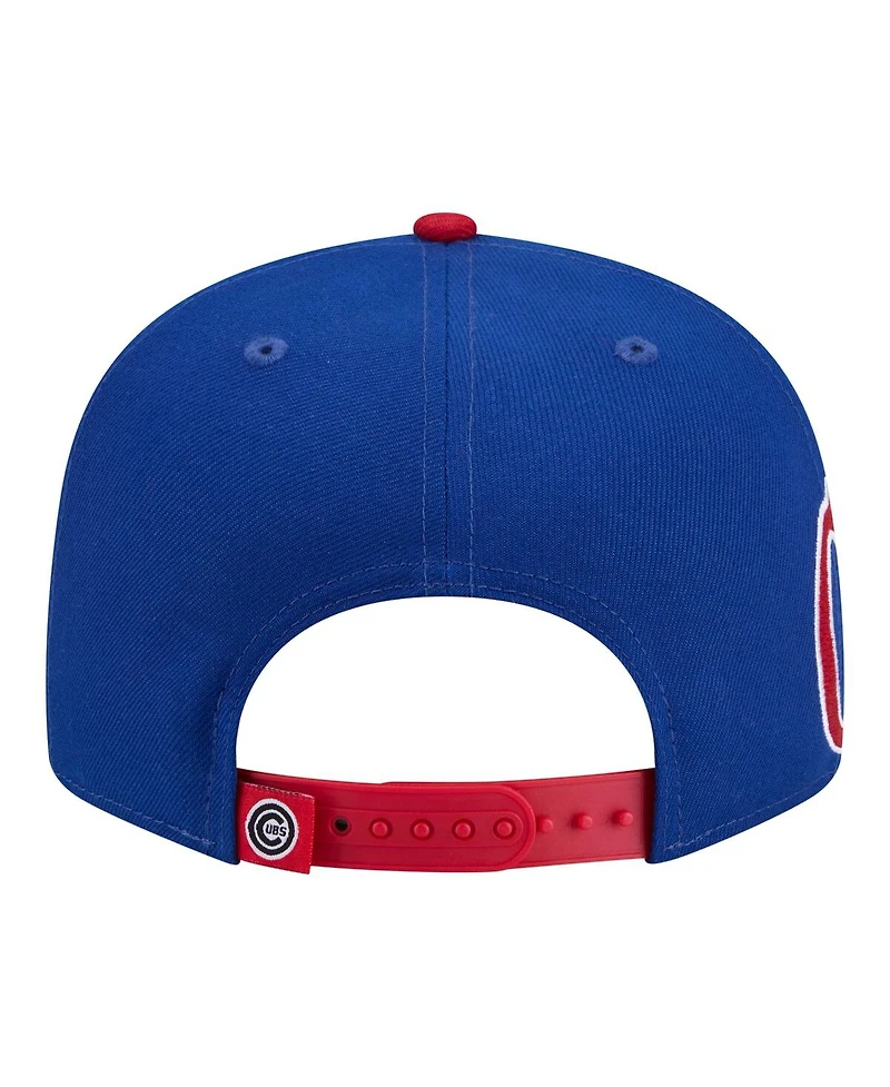 New Era Men's Royal/Red Chicago Cubs Stretched Two-Tone 9FIFTY Adjustable Hat