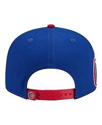 New Era Men's Royal/Red Chicago Cubs Stretched Two-Tone 9FIFTY Adjustable Hat