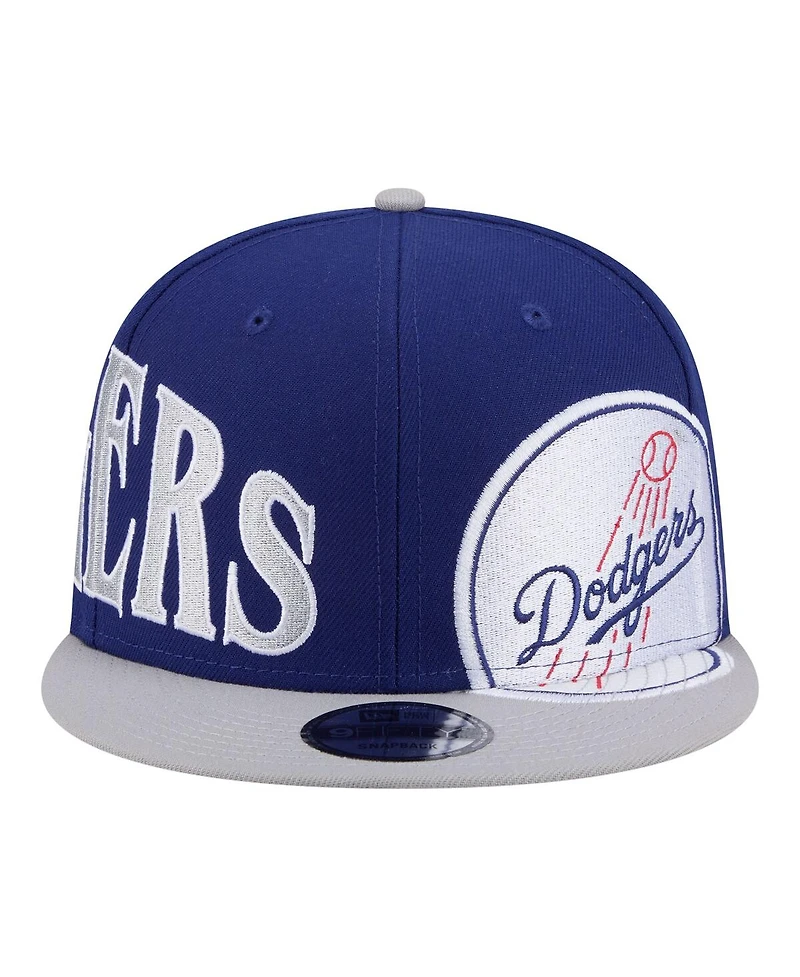 New Era Men's Royal/Gray Los Angeles Dodgers Stretched Two-Tone 9FIFTY Adjustable Hat