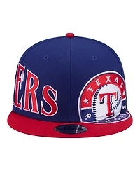 New Era Men's Royal/Red Texas Rangers Stretched Two-Tone 9FIFTY Adjustable Hat