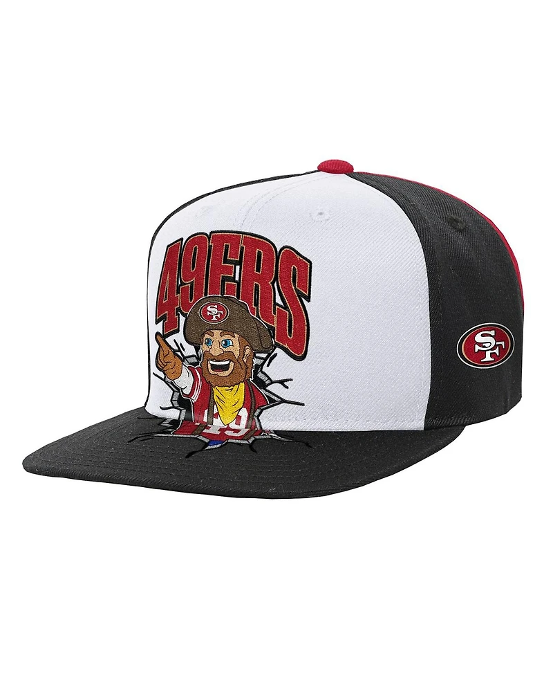 Mitchell & Ness Big Boys and Girls White San Francisco 49ers Team Mascot Snapback Hat