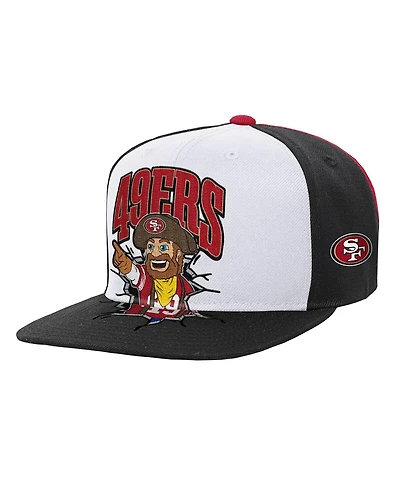Mitchell & Ness Big Boys and Girls White San Francisco 49ers Team Mascot Snapback Hat