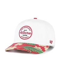 '47 Brand Men's White/Scarlet San Francisco 49ers Beach Side Hitch Adjustable Hat