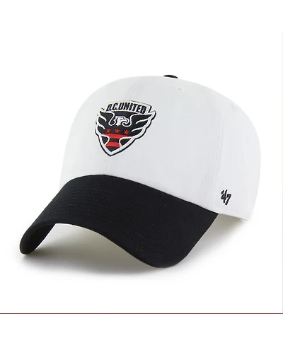 '47 Brand Men's White D.c. United Two-Tone Clean Up Adjustable Hat